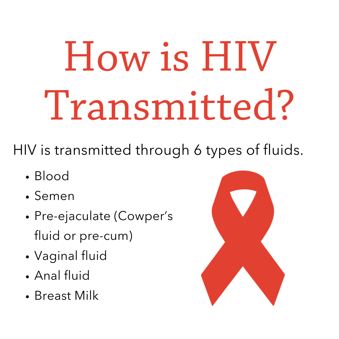 Gráfico que pregunta cómo se transmite el VIH.