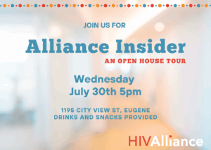 Alliance Insider Invite Wednesday, July 30 5:00 PM 1195 City View St. Eugene, OR